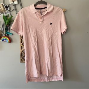 Pink America Eagle Polo Short Sleeve